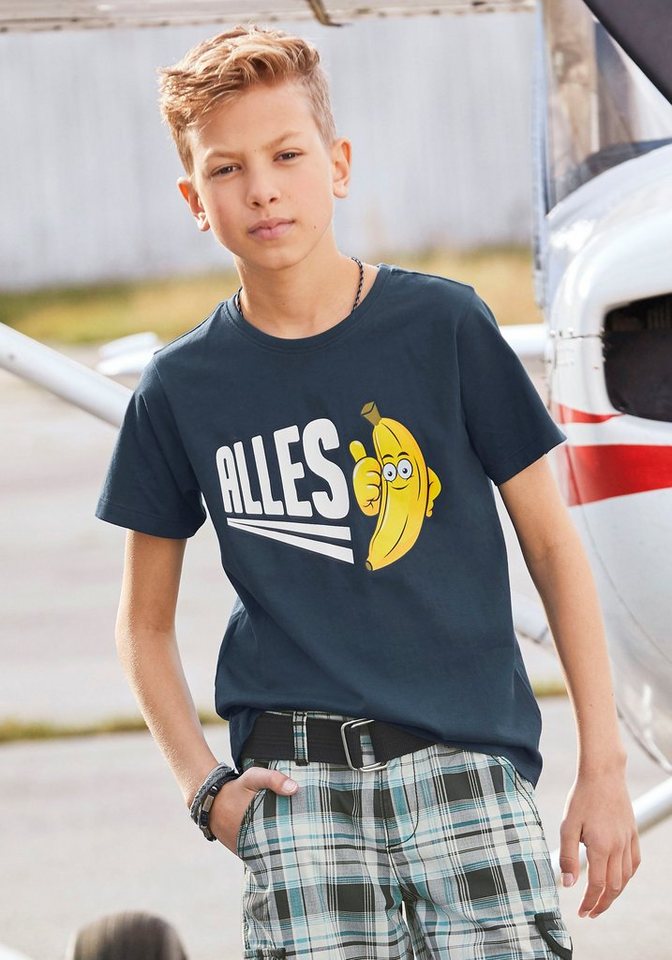 KIDSWORLD T-Shirt ALLES BANANE, Spruch von KIDSWORLD