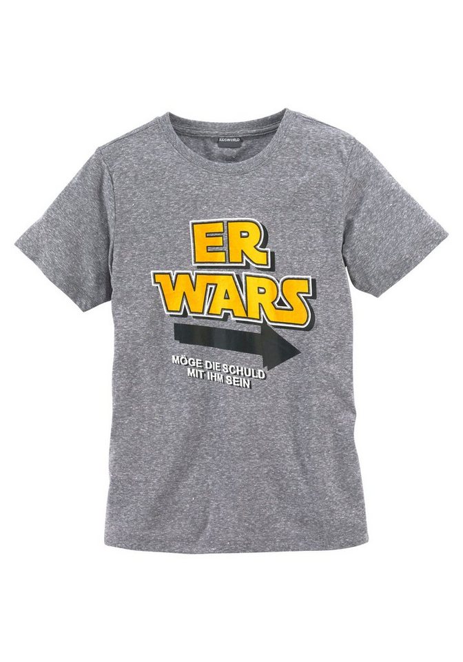 KIDSWORLD T-Shirt ER WARS, Spruch von KIDSWORLD