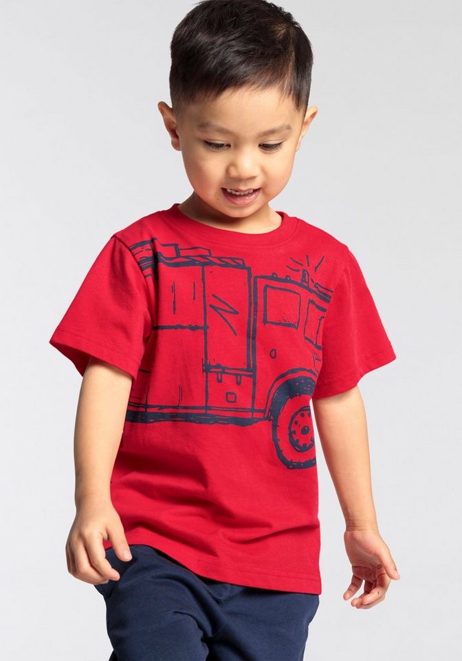 KIDSWORLD T-Shirt FEUERWEHR Druck für kleine Jungen von KIDSWORLD