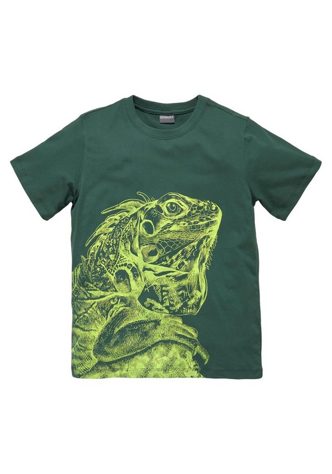 KIDSWORLD T-Shirt GECKO, cooles Tiermotiv von KIDSWORLD