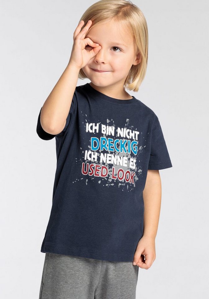 KIDSWORLD T-Shirt ICH BIN NICHT DRECKIG, Sprücheshirt für kleine Jungen von KIDSWORLD