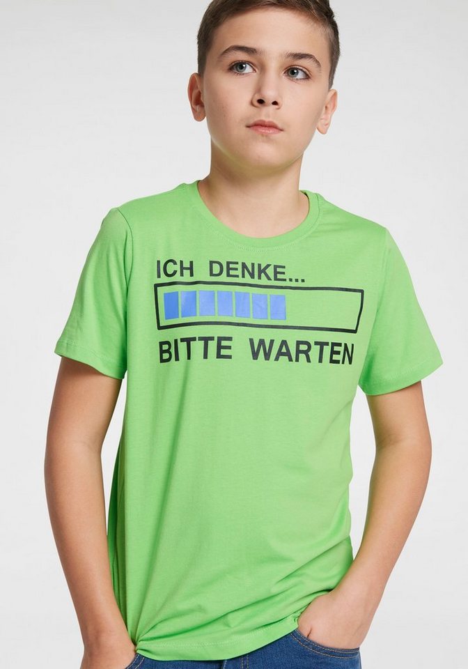 KIDSWORLD T-Shirt ICH DENKE...BITTE WARTEN Spruch von KIDSWORLD