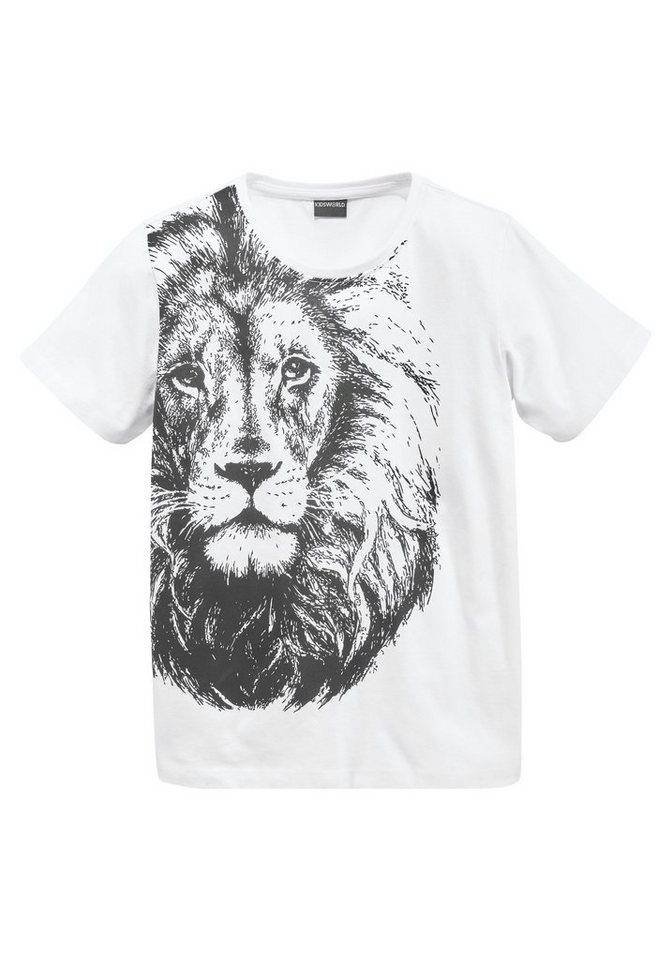 KIDSWORLD T-Shirt LÖWE, großer Tierprint von KIDSWORLD