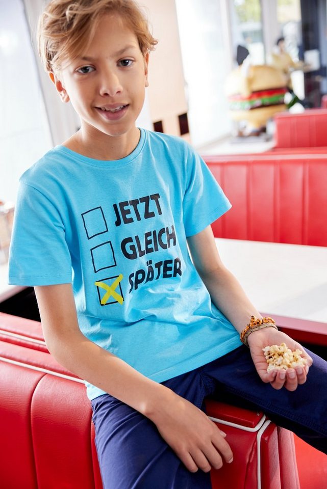 KIDSWORLD T-Shirt SPÄTER, Spruch von KIDSWORLD