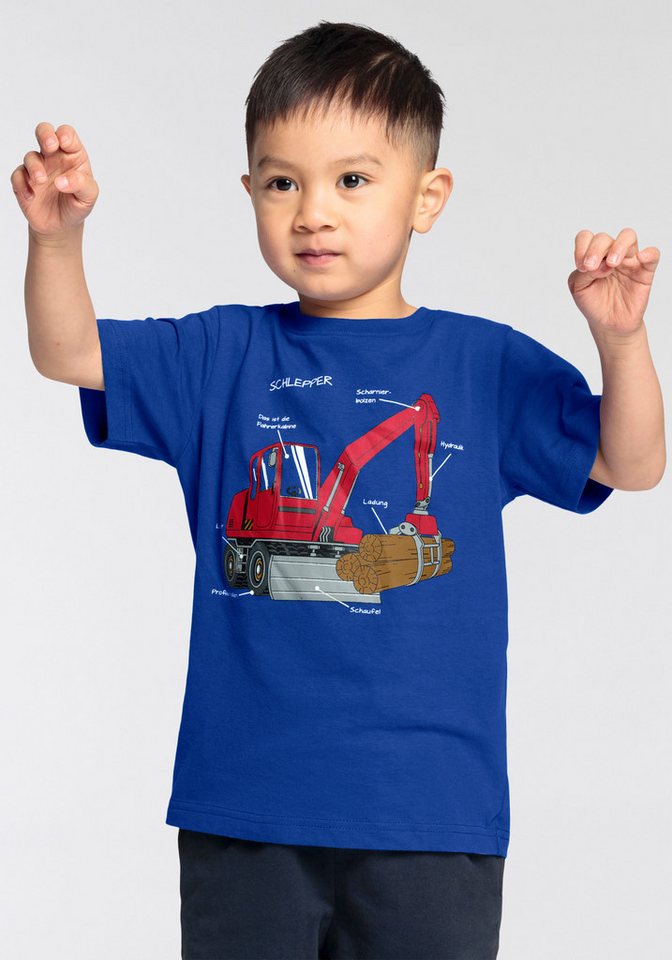 KIDSWORLD T-Shirt für kleine Jungen, BAGGER Druck von KIDSWORLD