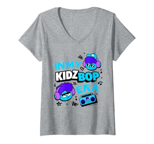 Damen Kidz BOP Live - In My Kidz BOP Era (Blau und Lila) T-Shirt mit V-Ausschnitt von KIDZ BOP