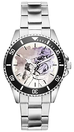 KIESENBERG Herrenuhr Baseball Fan Armbanduhr Geschenk Analog Quartz Metallband Uhr 21115 von KIESENBERG