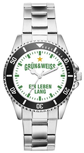 KIESENBERG Herrenuhr Armbanduhr Bremen Geschenk Artikel Idee Fan Analog Quartz Uhr 6029 von KIESENBERG