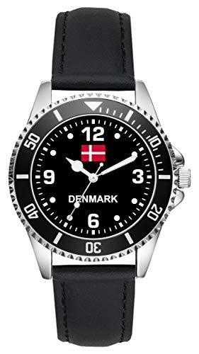 KIESENBERG Dänemark Denmark Dänen Geschenk Artikel Idee Fan Uhr L-6331 von KIESENBERG