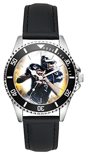 KIESENBERG Herrenuhr Football Fan Armbanduhr Geschenk Analog Quartz Lederarmband Uhr L-21116 von KIESENBERG