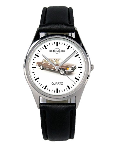 KIESENBERG Armbanduhr 450 SEL Braun Oldtimer Fahrer Geschenk Artikel Idee Fan Damen Herren Unisex Analog Quartz Lederarmband Uhr 36mm Durchmesser B-1880 von KIESENBERG