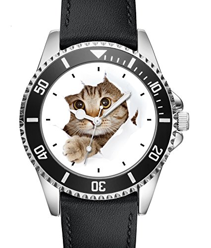 KIESENBERG Geschenk für Katzen Liebhaber Freunde Besitzer Uhr L 2742 von KIESENBERG