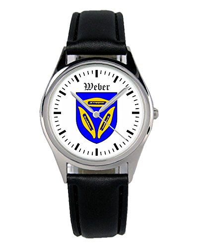 KIESENBERG Armbanduhr Weber Beruf Geschenk Artikel Idee Fan Damen Herren Unisex Analog Quartz Lederarmband Uhr 36mm Durchmesser B-1807 von KIESENBERG