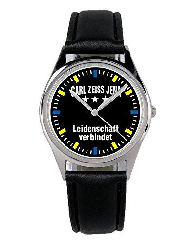 KIESENBERG Armbanduhr JENA Geschenk Artikel Idee Fan Damen Herren Unisex Analog Quartz Lederarmband Uhr 36mm Durchmesser B-2411 von KIESENBERG
