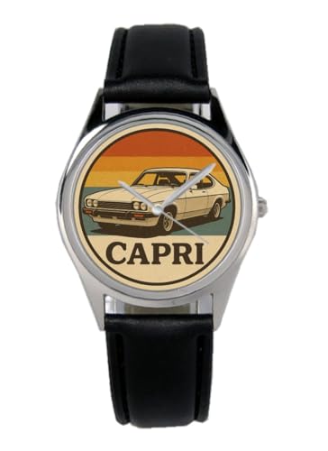 KIESENBERG Armbanduhr Capri Geschenk Artikel Idee Fan Damen Herren Unisex Analog Quartz Lederarmband Uhr 36mm Durchmesser B-2025004 von KIESENBERG