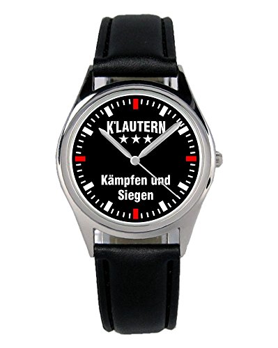 KIESENBERG Armbanduhr Kaiserslautern Geschenk Artikel Idee Fan Damen Herren Unisex Analog Quartz Lederarmband Uhr 36mm Durchmesser B-2284 von KIESENBERG