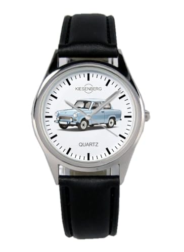 KIESENBERG Armbanduhr Trabi Trabant Geschenk Artikel Idee Fan Damen Herren Unisex Analog Quartz Lederarmband Uhr 36mm Durchmesser B-1814 von KIESENBERG