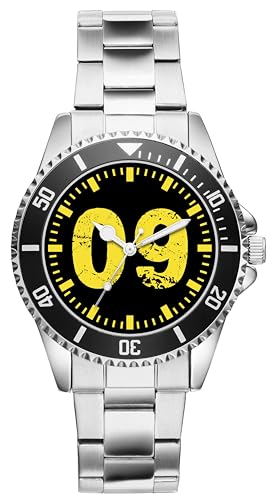 KIESENBERG Damenuhr Dortmund Geschenk Artikel Idee Fan Armbanduhr Ø 33 mm Metallarmband Uhr D-6313 von KIESENBERG