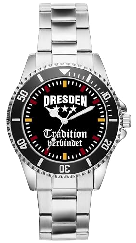 KIESENBERG Damenuhr Dresden Geschenk Artikel Idee Fan Armbanduhr Ø 33 mm Metallarmband Uhr D-2277 von KIESENBERG