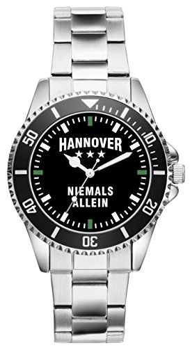 KIESENBERG Damenuhr Hannover Geschenk Artikel Idee Fan Armbanduhr Ø 33 mm Metallarmband Uhr D-2360 von KIESENBERG