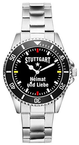 KIESENBERG Damenuhr Stuttgart Geschenk Artikel Idee Fan Armbanduhr Ø 33 mm Metallarmband Uhr D-2280 von KIESENBERG