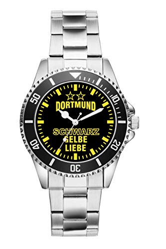 KIESENBERG Herrenuhr Armbanduhr Dortmund Geschenk Artikel Idee Fan Analog Quartz Uhr 6034 von KIESENBERG