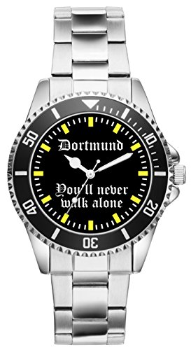 KIESENBERG Herrenuhr Armbanduhr Dortmund Geschenk Fan Artikel Zubehör Fanartikel Analog Quartz Uhr 2208 von KIESENBERG