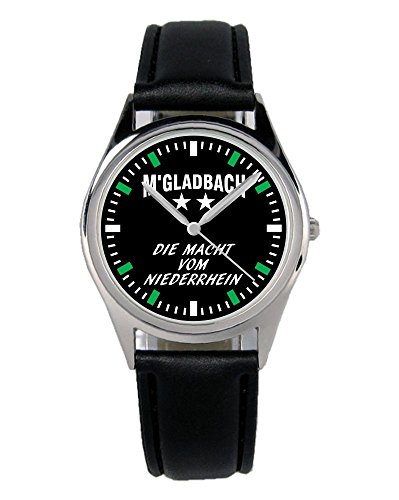 KIESENBERG Gladbach Geschenk Fan Artikel Zubehör Damen und Herren Uhr 36mm Durchmesser B-6035 von KIESENBERG