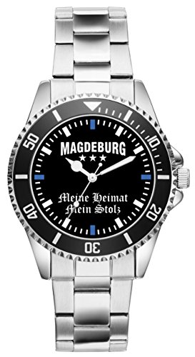 KIESENBERG Herren Armbanduhr Magdeburg Geschenk Artikel Idee Fan Analog Quartz Uhr 2326 von KIESENBERG