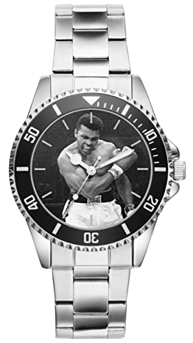 KIESENBERG Herrenuhr Boxen Muhammed Ali Fan Armbanduhr Geschenk Analog Quartz Metallband Uhr 21226 von KIESENBERG