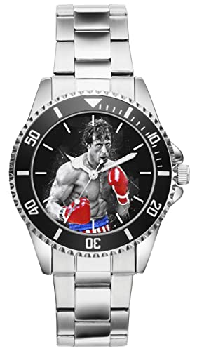 KIESENBERG Herrenuhr Boxen Rocky Fan Armbanduhr Geschenk Analog Quartz Metallband Uhr 21225 von KIESENBERG