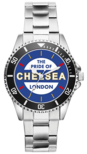 KIESENBERG Herrenuhr Chelsea Fan Armbanduhr Geschenk Analog Quartz Metallband Uhr 21169 von KIESENBERG