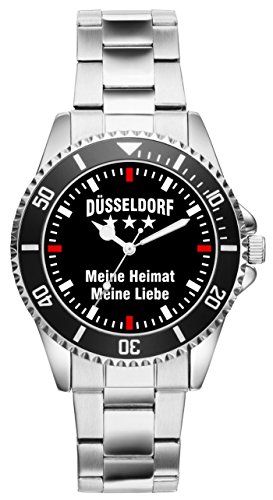 KIESENBERG Herrenuhr Düsseldorf Fan Armbanduhr Geschenk Analog Quartz Metallband Uhr 2289 von KIESENBERG