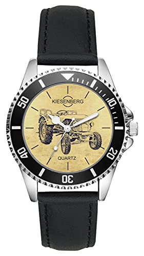 KIESENBERG Herrenuhr Eicher Panther EM 295 Trecker Traktor Fan Armbanduhr Geschenk Analog Quartz Lederarmband Uhr L-5504 von KIESENBERG