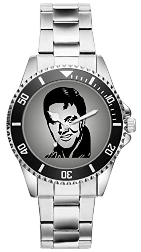 KIESENBERG Herrenuhr Elvis Presley Fan Armbanduhr Geschenk Analog Quartz Metallband Uhr 2510 von KIESENBERG