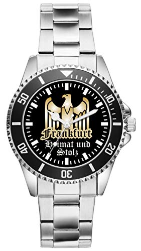 KIESENBERG Herrenuhr Frankfurt Fan Armbanduhr Geschenk Analog Quartz Metallband Uhr 20046 von KIESENBERG
