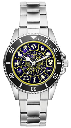 KIESENBERG Herrenuhr Horoskop Sternzeichen Fan Armbanduhr Geschenk Analog Quartz Metallband Uhr 21232 von KIESENBERG