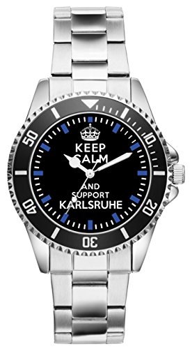 KIESENBERG Herrenuhr Keep Karlsruhe Fan Armbanduhr Geschenk Analog Quartz Metallband Uhr 1564 von KIESENBERG