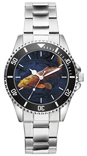 KIESENBERG Herrenuhr Koi Fan Armbanduhr Geschenk Analog Quartz Metallband Uhr 21176 von KIESENBERG