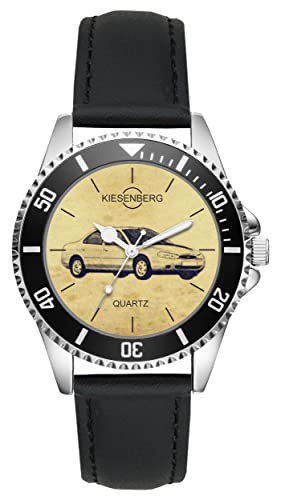 KIESENBERG Herrenuhr Mondeo'97 Fan Armbanduhr Geschenk Analog Quartz Lederarmband Uhr L-5746 von KIESENBERG