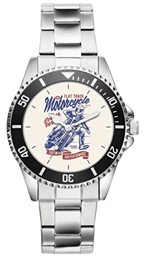 KIESENBERG Herrenuhr Motocross Enduro Motorrad Fan Armbanduhr Geschenk Analog Quartz Metallband Uhr 21271 von KIESENBERG