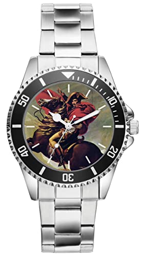 KIESENBERG Herrenuhr Napoleon Bonaparte Frankreich France Fan Armbanduhr Geschenk Analog Quartz Metallband Uhr 21202 von KIESENBERG