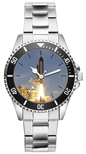 KIESENBERG Herrenuhr Raketenstar Rakete Fan Armbanduhr Geschenk Analog Quartz Metallband Uhr 21210 von KIESENBERG