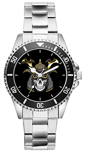 KIESENBERG Herrenuhr Samurai Kampfsport Japan Fan Armbanduhr Geschenk Analog Quartz Metallband Uhr 21240 von KIESENBERG