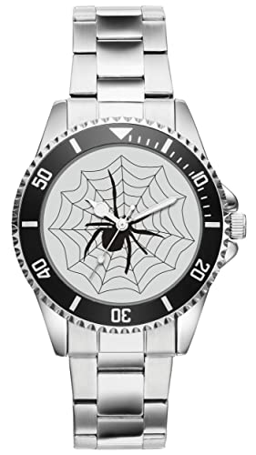 KIESENBERG Herrenuhr Spinnen Vogelspinne Fan Armbanduhr Geschenk Analog Quartz Metallband Uhr 21158 von KIESENBERG