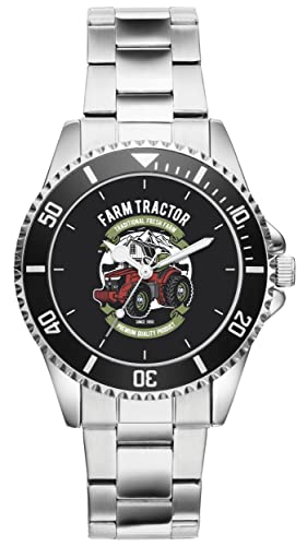 KIESENBERG Herrenuhr Traktor Landwirt Bauer Fan Armbanduhr Geschenk Analog Quartz Metallband Uhr 21268 von KIESENBERG