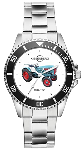 KIESENBERG Herrenuhr Traktor Retro Oldtimer Perfekt Fan Armbanduhr Geschenk Analog Quartz Metallband Uhr 21304 von KIESENBERG