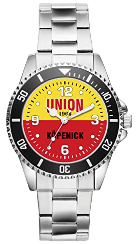 KIESENBERG Herrenuhr Union Fan Armbanduhr Geschenk Analog Quartz Metallband Uhr 21162 von KIESENBERG
