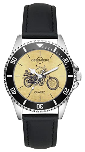 KIESENBERG Herrenuhr VS 1400 Intruder 1987-1995 Motorrad Fan Armbanduhr Geschenk Analog Quartz Lederarmband Uhr L-5755 von KIESENBERG