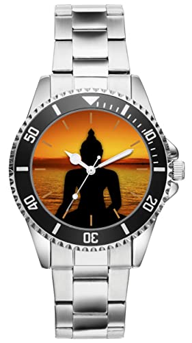 KIESENBERG Herrenuhr Yoga Fan Armbanduhr Geschenk Analog Quartz Metallband Uhr 21186 von KIESENBERG